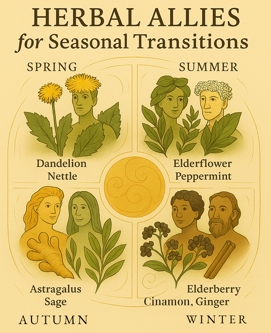 Herbal Allies for Seasonal Transitions - Ministry of Neteru Apothecary