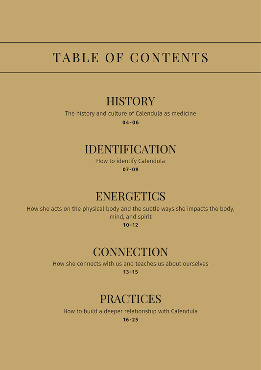 Calendula: Sacred Herbalism Booklet (digital) - Ministry of Neteru Apothecary