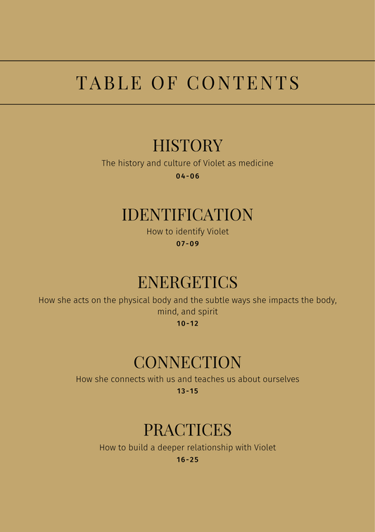 Violet: Sacred Herbalism Booklet (digital) - Ministry of Neteru Apothecary