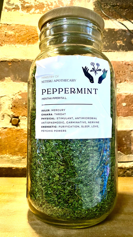 Peppermint Leaf Organic - Ministry of Neteru Apothecary